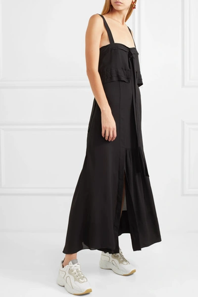 Shop 3.1 Phillip Lim / フィリップ リム Cutout Silk Maxi Dress In Black