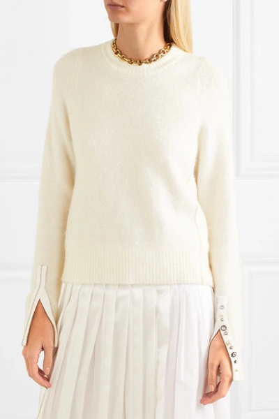 Shop 3.1 Phillip Lim / フィリップ リム Embellished Knitted Sweater In Cream