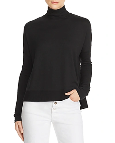 Shop Rag & Bone /jean Bowery Button-back Turtleneck Sweater In Black