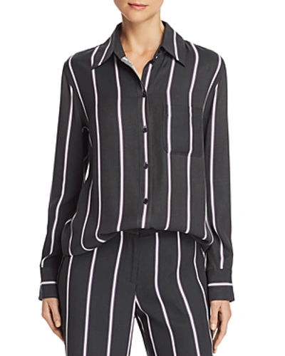 Shop Equipment Bradner Striped Shirt In Eclipse Noir Violet