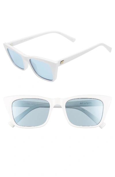 Shop Le Specs I Feel Love 51mm Cat Eye Sunglasses - Optic White