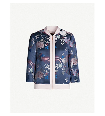 Chinoiserie Jacquard Bomber Jacket