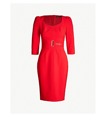 karen millen tailored belted dress