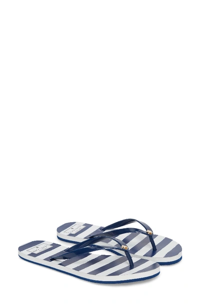 Shop Kate Spade 'nassau' Flip Flop In Navy