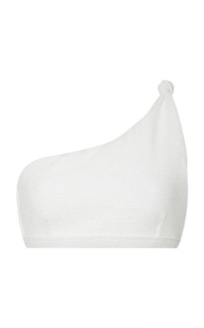 Shop Suboo Haven One-shoulder Bikini Top In White