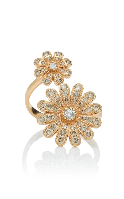 Shop Nam Cho 18k Rose Gold And Diamond Ring