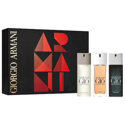 Shop Giorgio Armani Beauty World Of Acqua Di Gio Gift Set 3 X 0.67oz/ 20 ml