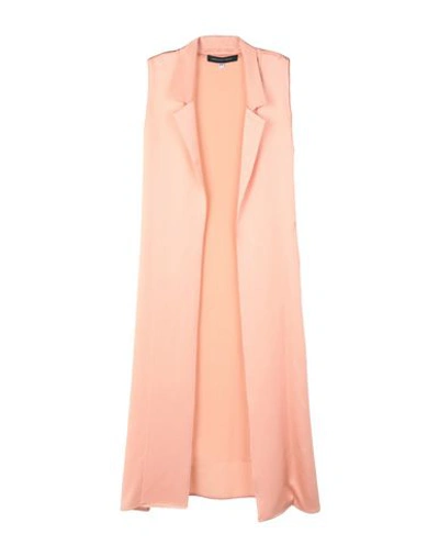 Shop Francesca Piccini Overcoats In Salmon Pink
