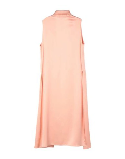 Shop Francesca Piccini Overcoats In Salmon Pink
