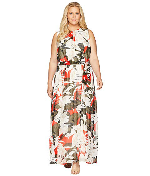 calvin klein plus size maxi dresses