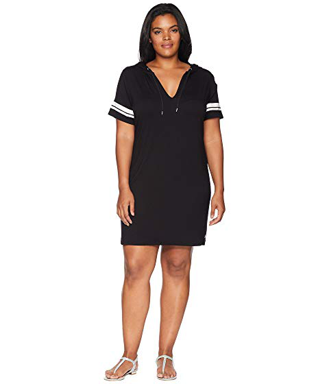 plus size hooded dress