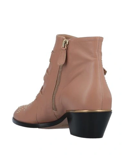 Shop Chloé Ankle Boots In Light Brown