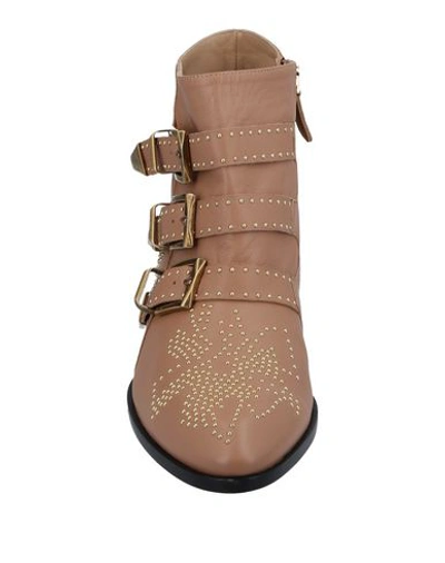 Shop Chloé Ankle Boots In Light Brown