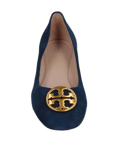 Shop Tory Burch Ballet Flats In Dark Blue