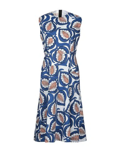 Shop Marni Knee-length Dresses In Blue