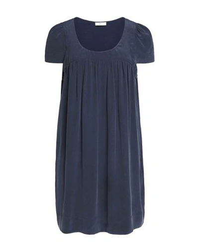 Shop Joie Short Dress In Dark Blue