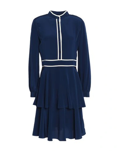 Shop Tory Burch Knee-length Dress In Dark Blue