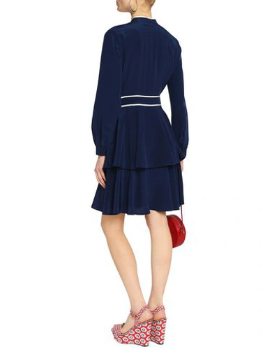 Shop Tory Burch Knee-length Dress In Dark Blue