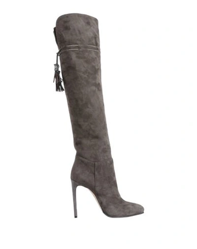 Shop Le Silla Boots In Grey