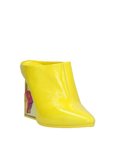 Shop Fenty X Puma Mules In Yellow