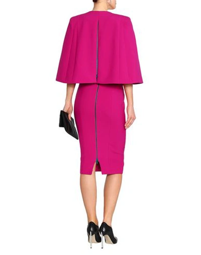 Shop Amanda Wakeley Cape In Fuchsia