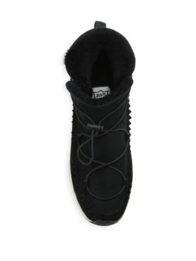 Ash mitsouko clearance shearling sneaker booties