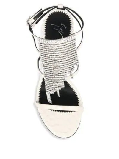 Shop Giuseppe Zanotti Alien Crystal Stiletto Sandals