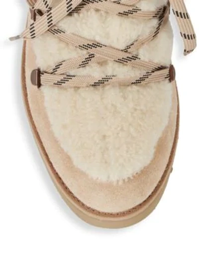 Australia Luxe Collective Jaden Shearling Suede Lace up Booties