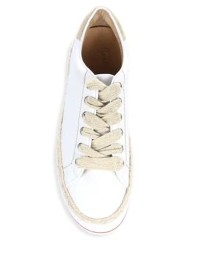 Shop Joie Dabnis Espadrille Platform Sneakers In White