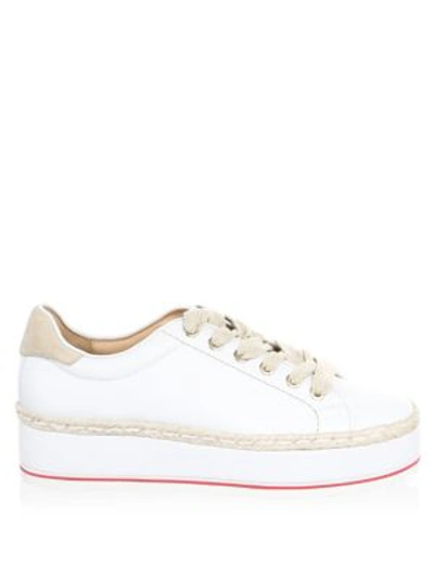 Shop Joie Dabnis Espadrille Platform Sneakers In White