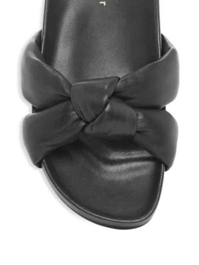 Shop Loeffler Randall Gertie Leather Slides In Black