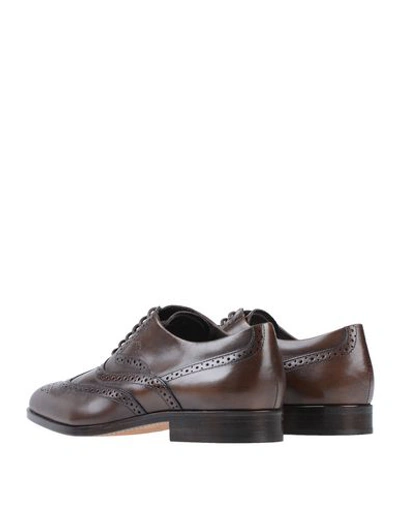 Shop Tod's Lace-up Shoes In Cocoa