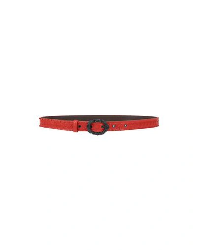 Shop Bottega Veneta Belts In Red