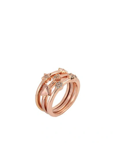 Shop Bronzallure Ring In Copper