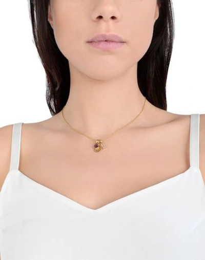 Shop Tous Woman Necklace Gold Size - 925/1000 Silver, Amethyst