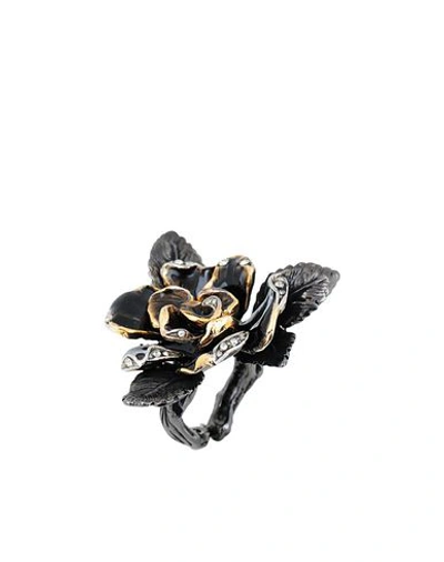 Shop Roberto Cavalli Ring In Black