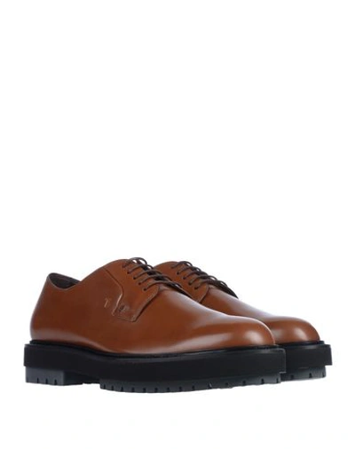 Shop Tod's Man Lace-up Shoes Brown Size 8.5 Leather