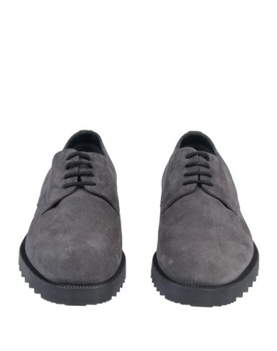 Shop Sergio Rossi Laced Shoes In Lead