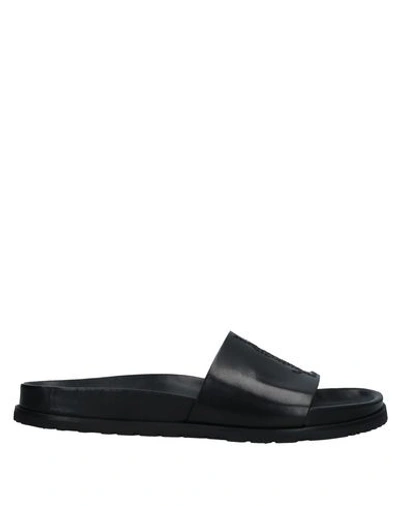 Shop Saint Laurent Sandals In Black