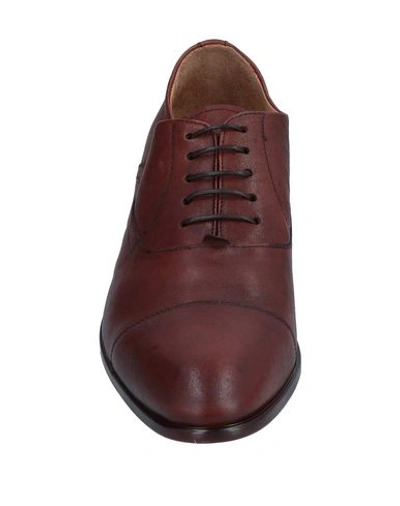 Shop Alexander Hotto Laced Shoes In Brick Red