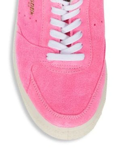 Shop Golden Goose Tenth Star Suede Low-top Sneakers In Pink Suede