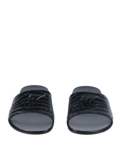 Shop Giuseppe Zanotti Sandals In Black