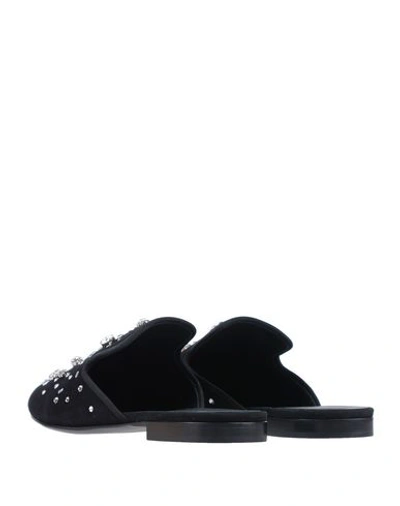 Shop Giuseppe Zanotti Slippers In Black