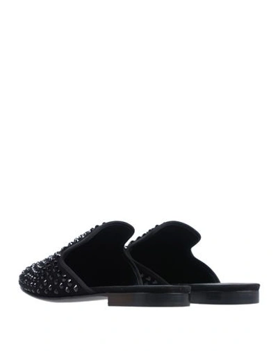 Shop Giuseppe Zanotti Slippers In Black