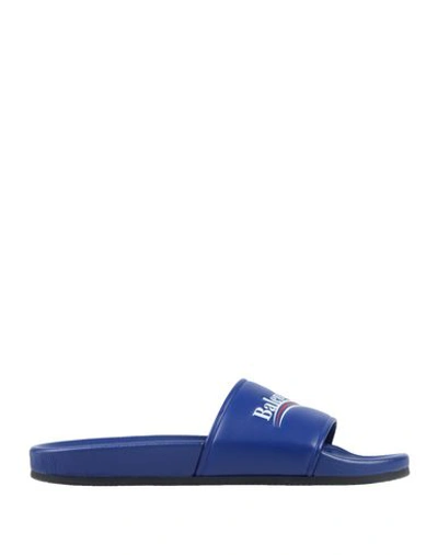 Shop Balenciaga Sandals In Blue