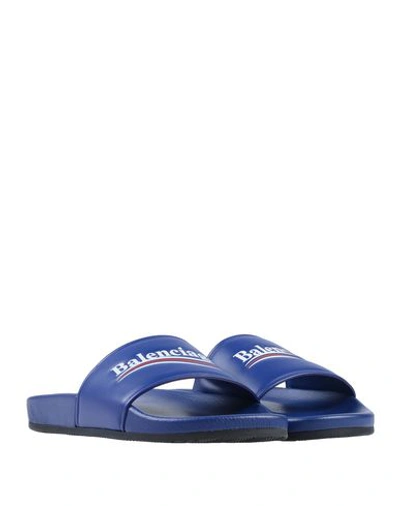 Shop Balenciaga Sandals In Blue