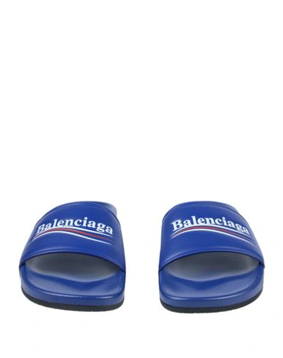 Shop Balenciaga Sandals In Blue