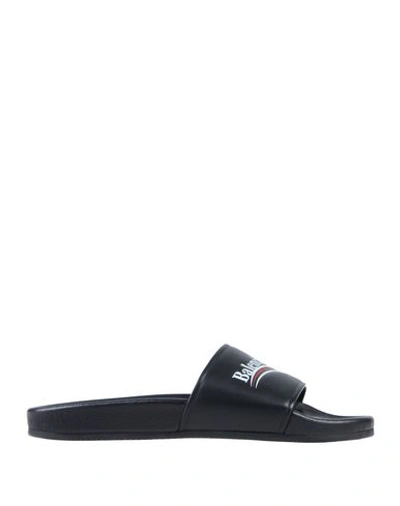 Shop Balenciaga Sandals In Black