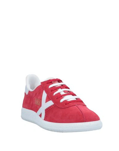 Shop Munich Sneakers In Red