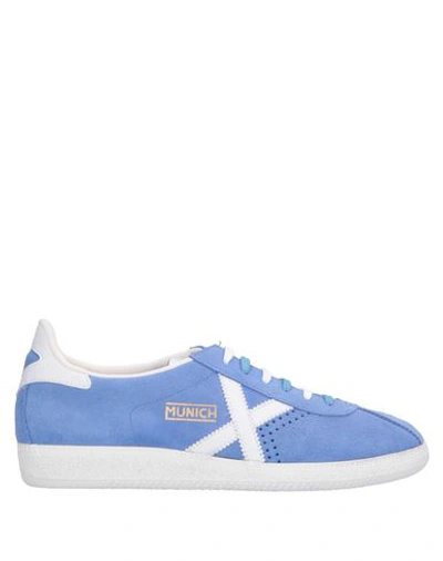 Shop Munich Sneakers In Pastel Blue